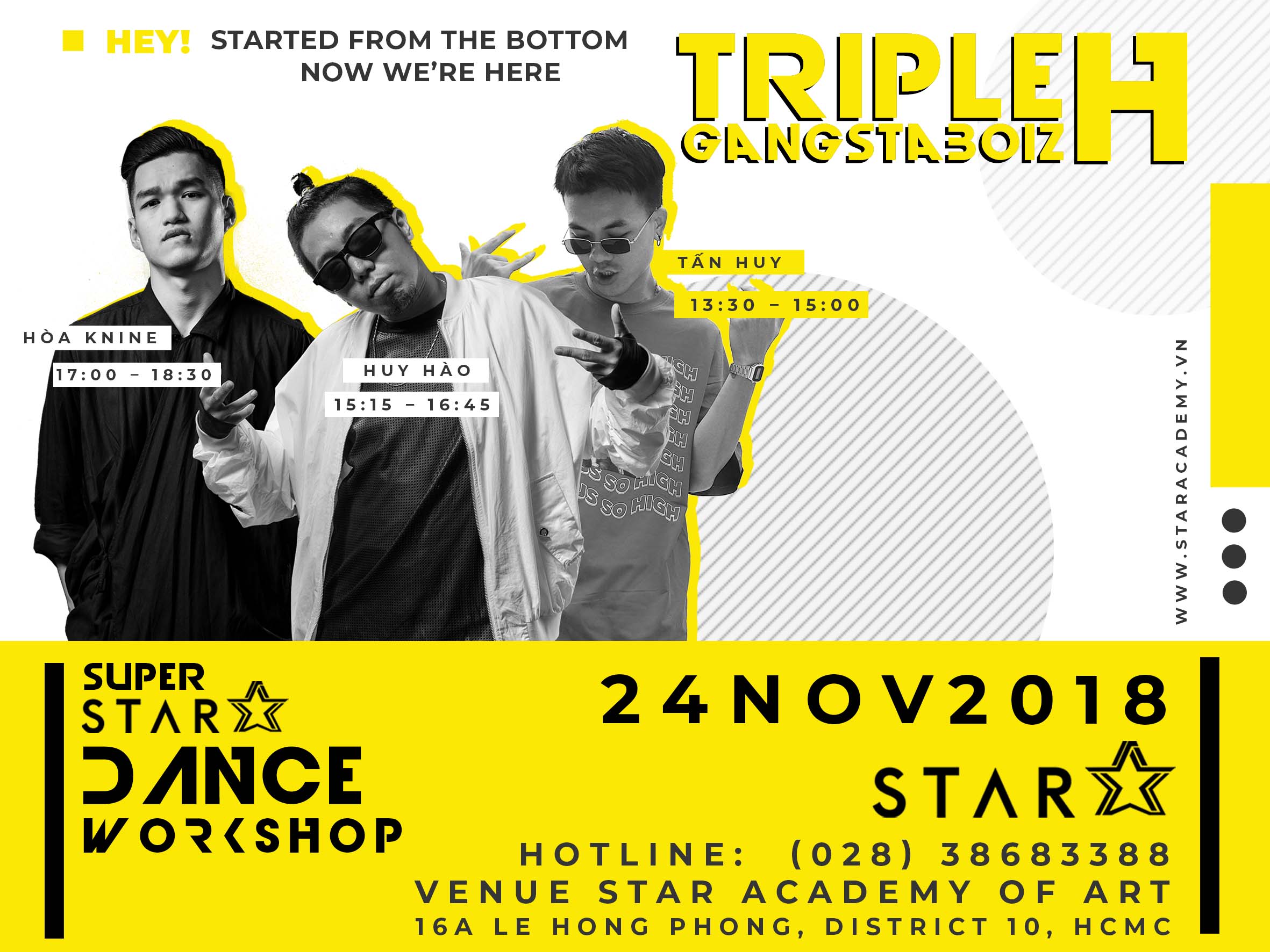 Super Star Dance Workshop: Triple H - Gangsta Boiz 24/11/2018